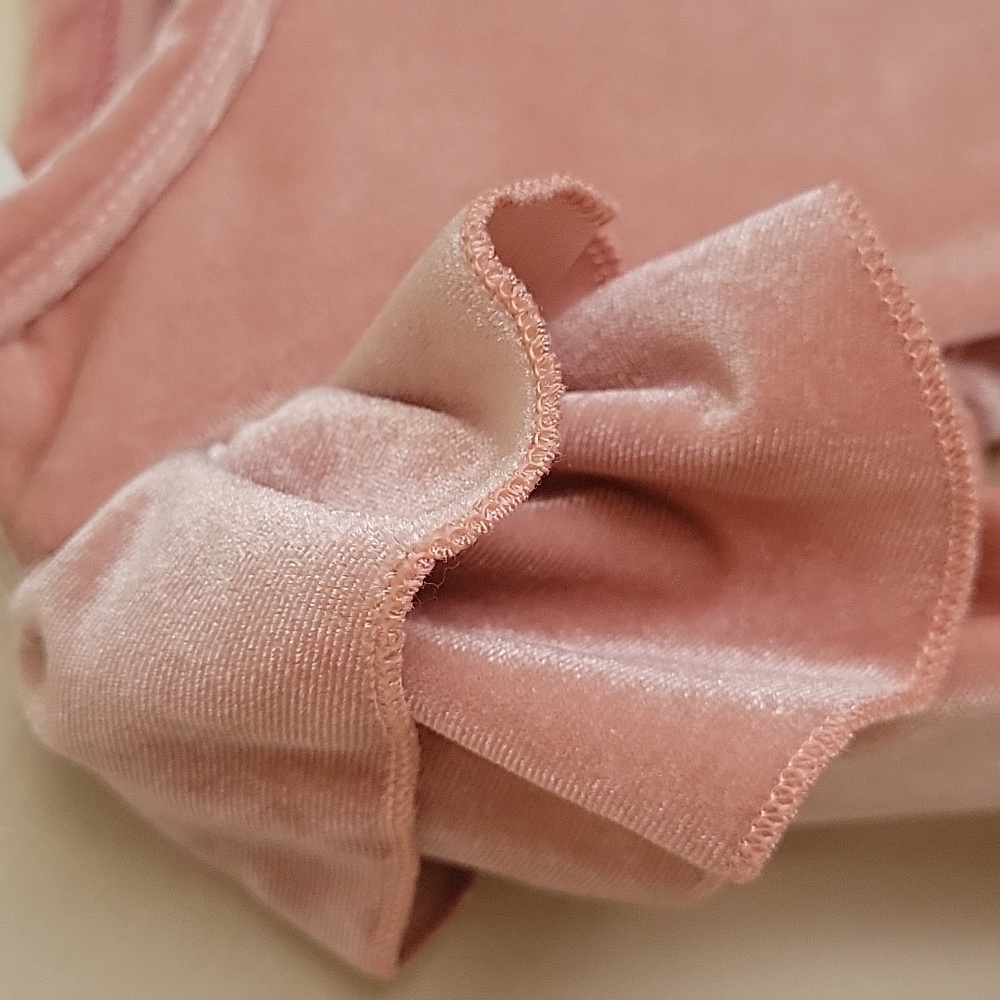 Pink Ruffled Baby One Piece - Picture 3 of 6